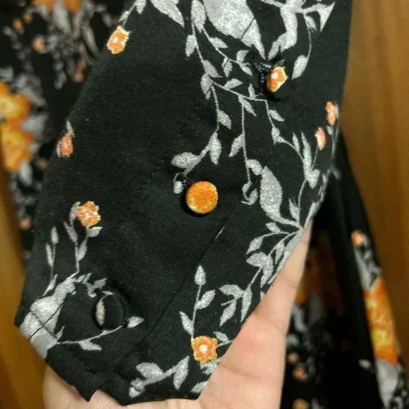 Free People Black Floral Parker Dress - Picture 6 of 9